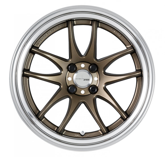 WORK EMOTION CR 2P 17 inch STEP RIM, Ashed Titanium (AHG2), Deep Concave — WORK factory photo