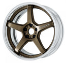 WORK EMOTION T5R 2P — Ashed Titanium (AHG), Middle Concave. WORK's 19 inch FULL REVERSE wheel, shown as a finish reference for 20 inch STEP RIM.
