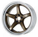 WORK EMOTION T5R 2P — Ashed Titanium (AHG), Deep Concave. WORK's 20 inch STEP RIM wheel, shown as a finish reference for 19 inch STEP RIM.