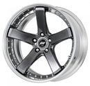 BACK LABEL ZEAST BST2 19 inch FULL REVERSE, Brilliant Silver Black (BSB), Deep Concave — WORK factory photo
