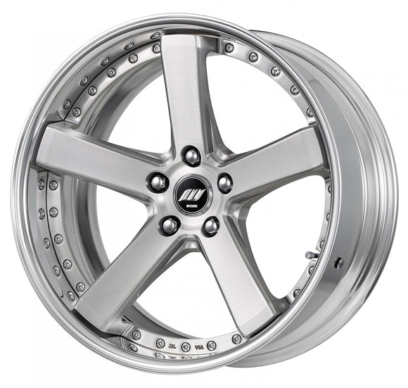 BACK LABEL ZEAST BST2 19 inch FULL REVERSE, Brushed (BRU), Deep Concave — WORK factory photo