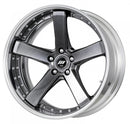 BACK LABEL ZEAST BST2 — Brilliant Silver Black (BSB), Middle Concave. WORK's 20 inch FULL REVERSE wheel, shown as a finish reference for 19 inch FULL REVERSE.