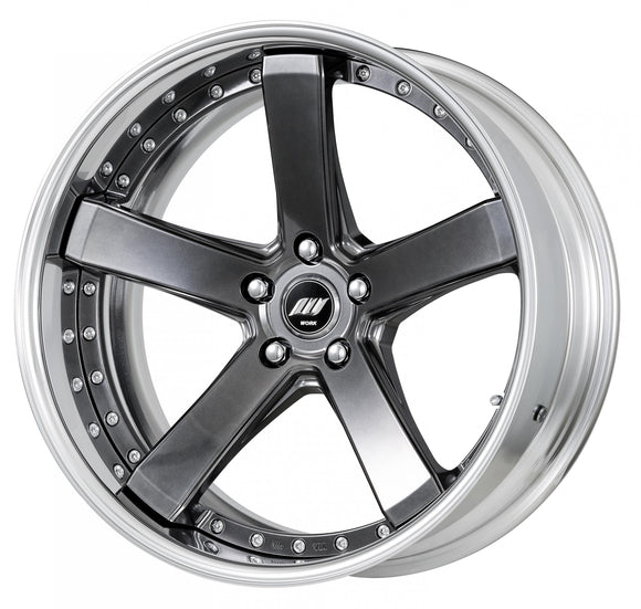 BACK LABEL ZEAST BST2 20 inch FULL REVERSE, Brilliant Silver Black (BSB), Deep Concave — WORK factory photo