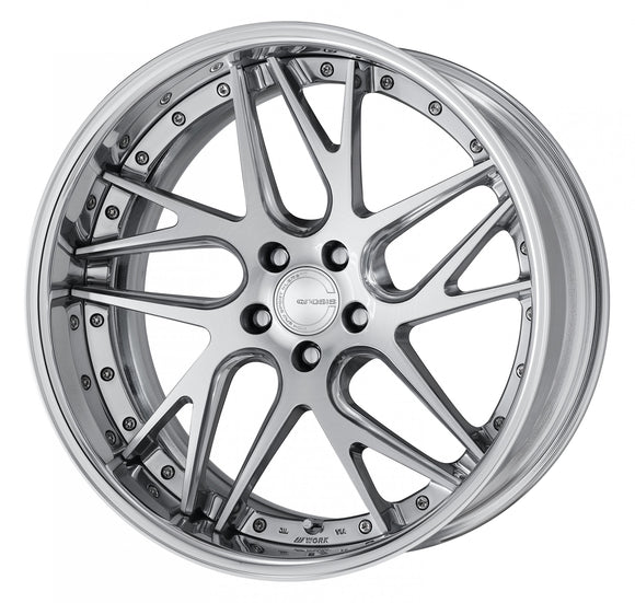 WORK GNOSIS CVX Middle Concave Composite Buff Brushed (PBU) – 20 inch FULL REVERSE wheel shown, reference for 21 inch FULL REVERSE