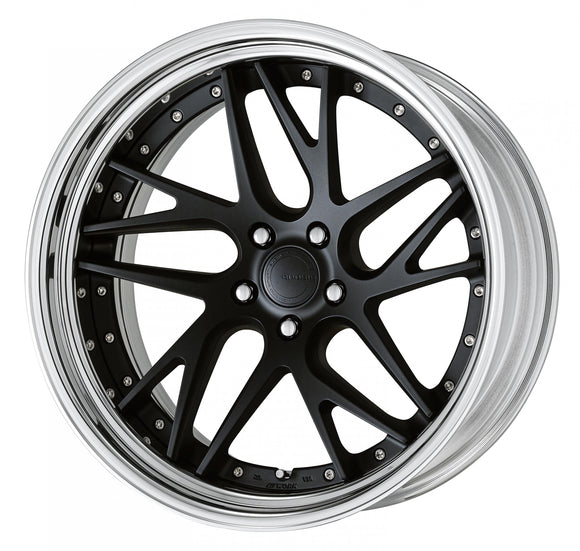 WORK GNOSIS CVX Deep Concave Matte Black (MBL) – 21 inch STEP RIM wheel shown, reference for 22 inch STEP RIM
