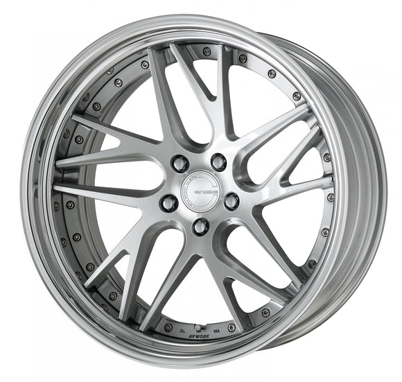 WORK GNOSIS CVX Deep Concave Brushed (BRU) – 21 inch STEP RIM wheel shown, reference for 20 inch STEP RIM