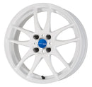 WORK EMOTION CR Kiwami — White (WHT), SEMI taper. WORK's 16 inch NORMAL wheel, shown as a finish reference for 15 inch NORMAL.