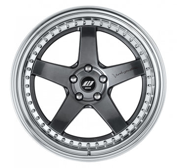WORK ZISTANCE W5S — Brilliant Silver Black (BSB), 20 inch, 3-piece STEP RIM. WORK factory photo.