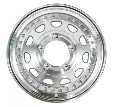WORK CRAG GALVATRE — Cut Clear (MSP), 15 inch 3-piece NORMAL rim. WORK factory photo, shown as a finish reference for 16 inch.