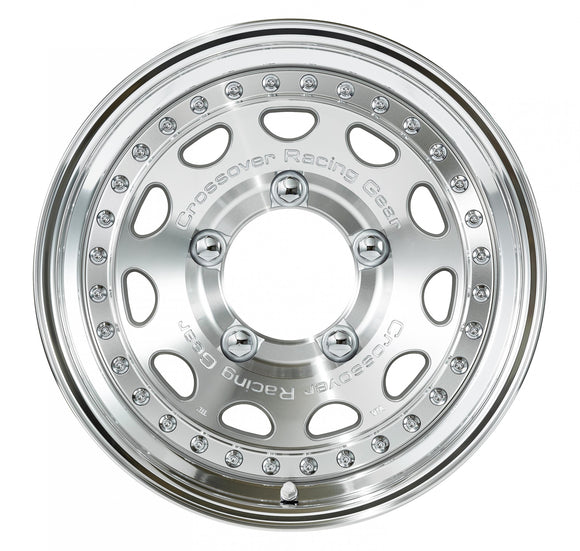 WORK CRAG GALVATRE — Cut Clear (MSP), 15 inch 3-piece NORMAL rim. WORK factory photo, shown as a finish reference for 16 inch.
