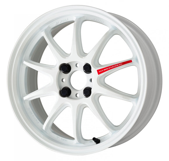 WORK EMOTION ZR10 — Azure White (AZW), SEMI taper. WORK's 16 inch NORMAL wheel, shown as a finish reference for 15 inch NORMAL.