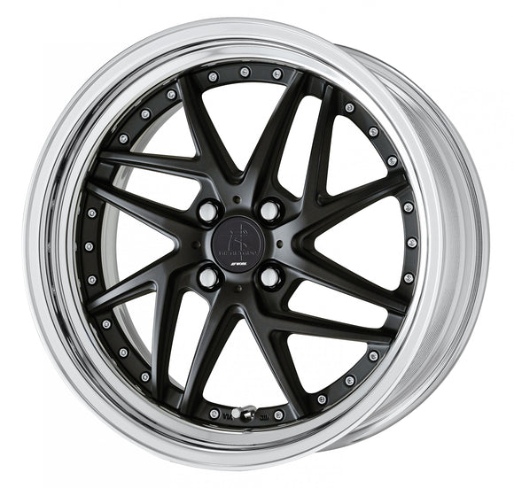 WORK RIZALTADO MESH2 17 inch STEP RIM – Mat Black