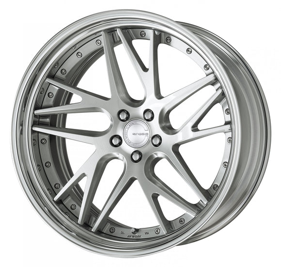 WORK GNOSIS CVX 22 inch STEP RIM, Deep Concave – Brushed (BRU)