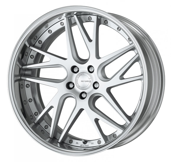 WORK GNOSIS CVX Middle Concave Matte Silver (MSL) – 21 inch FULL REVERSE wheel shown, reference for 21 inch STEP RIM
