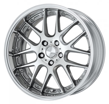 WORK LANVEC LM7 18 inch FULL REVERSE – GR Silver Cut Clear