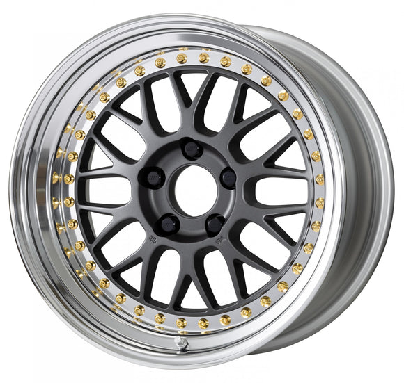 WORK MEISTER M1 3PIECE 17 inch NORMAL, Mat Carbon (MGM) — WORK factory photo