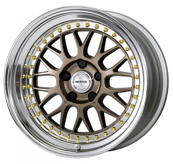 WORK MEISTER M1 3PIECE 17 inch NORMAL, Titanium Gold (HPG) — WORK factory photo