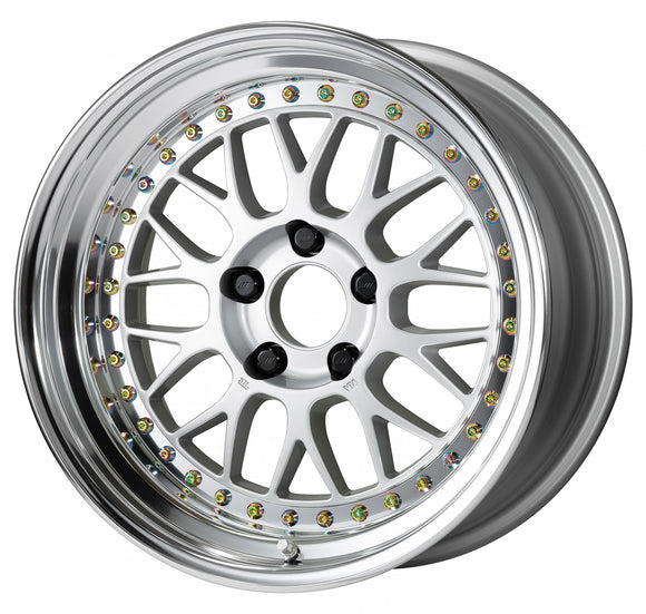 WORK MEISTER M1 3PIECE 17 inch NORMAL, Silver (SIL) — WORK factory photo