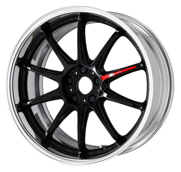 WORK EMOTION ZR10 2P 19 inch FULL REVERSE, Black (BLK), Middle Concave — WORK factory photo