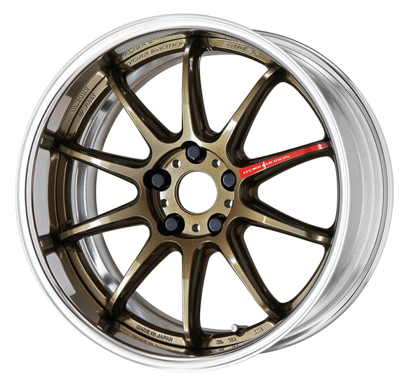 WORK EMOTION ZR10 2P 18 inch FULL REVERSE, Titanium Bronze (HG), Middle Concave — WORK factory photo