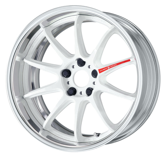 WORK EMOTION ZR10 2P 18 inch FULL REVERSE, Azure White (AZW), Deep Concave — WORK factory photo
