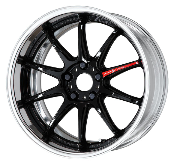 WORK EMOTION ZR10 2P 18 inch FULL REVERSE, Black (BLK), Middle Concave — WORK factory photo