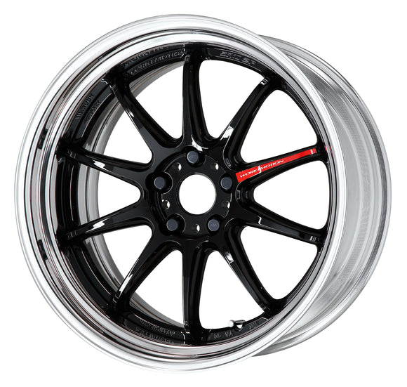 WORK EMOTION ZR10 2P 19 inch STEP RIM, Black (BLK), Middle Concave — WORK factory photo