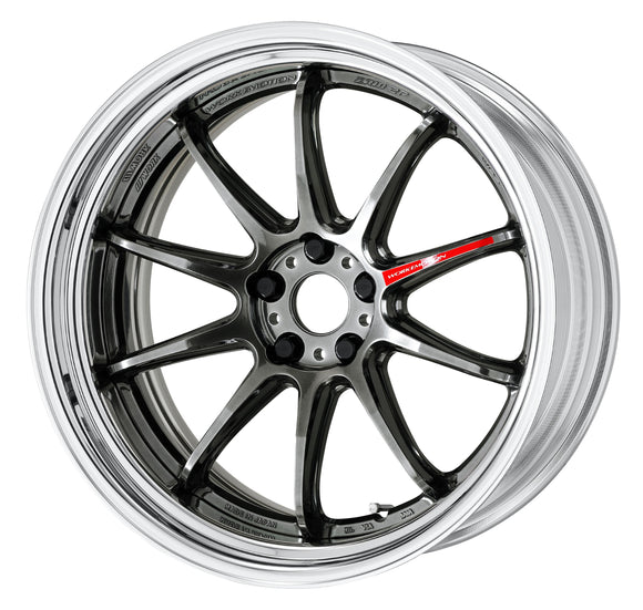 WORK EMOTION ZR10 2P 20 inch STEP RIM, Glim Black (GTK), Deep Concave — WORK factory photo