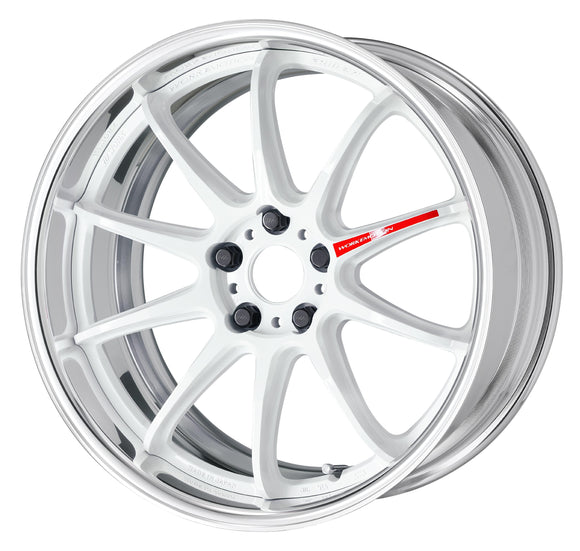 WORK EMOTION ZR10 2P 19 inch FULL REVERSE, Azure White (AZW), Deep Concave — WORK factory photo