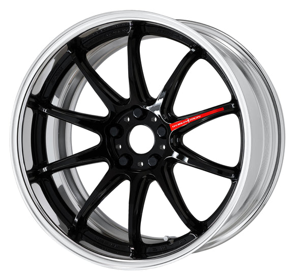 WORK EMOTION ZR10 2P 19 inch FULL REVERSE, Black (BLK), Deep Concave — WORK factory photo