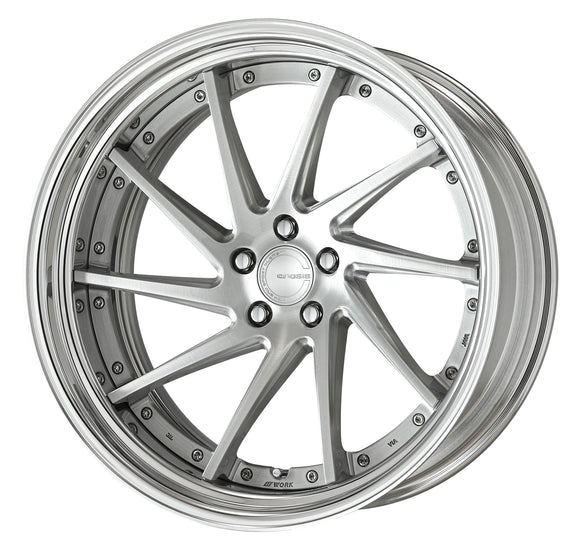 WORK GNOSIS CVS Deep Concave Brushed (BRU) – 21 inch STEP RIM wheel shown, reference for 22 inch STEP RIM
