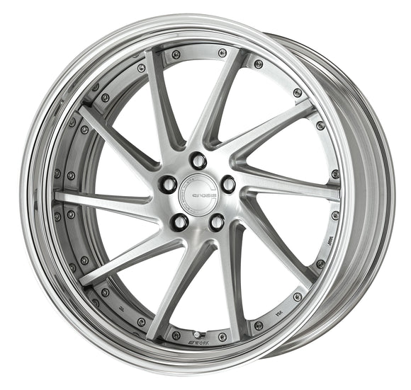 WORK GNOSIS CVS Middle Concave Brushed (BRU) – 21 inch STEP RIM wheel shown, reference for 20 inch STEP RIM