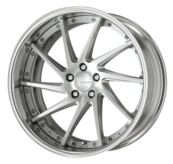 WORK GNOSIS CVS Middle Concave Brushed (BRU) – 20 inch FULL REVERSE wheel shown, reference for 19 inch FULL REVERSE