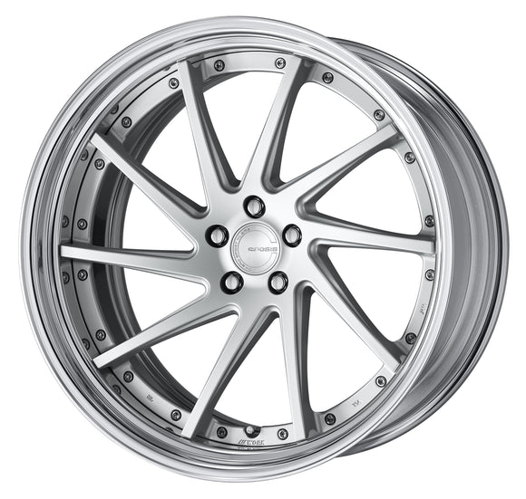 WORK GNOSIS CVS 22 inch STEP RIM, Deep Concave – Matte Silver (MSL)