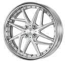 WORK RIZALTADO MESH2 Light Grayish Silver – 17 inch wheel with a different rim type shown, finish reference for 17 inch STEP RIM