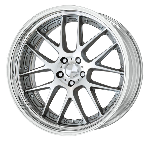 WORK LANVEC LM7 21 inch STEP RIM – GR Silver Cut Clear