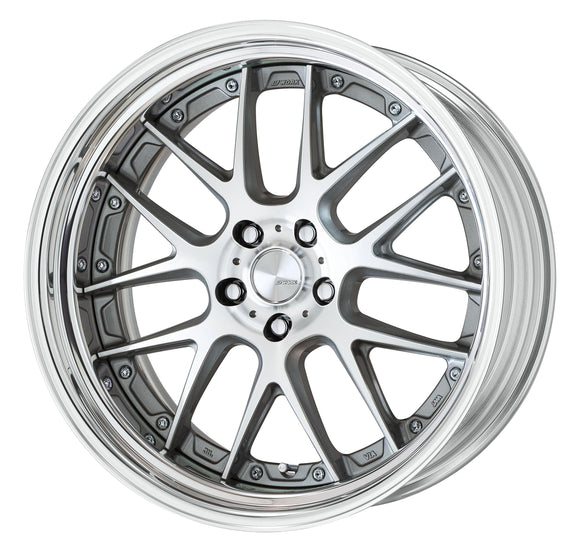 WORK LANVEC LM7 20 inch STEP RIM – GR Silver Cut Clear