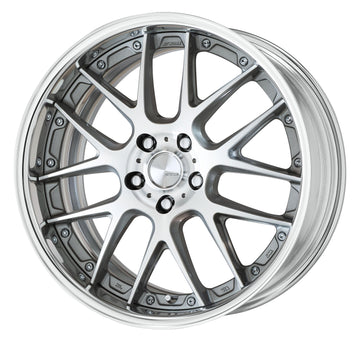 WORK LANVEC LM7 19 inch FULL REVERSE – GR Silver Cut Clear