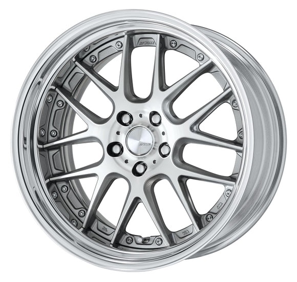 WORK LANVEC LM7 19 inch STEP RIM – GR Silver Cut Clear