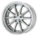 WORK LANVEC LS10 20 inch STEP RIM – GR Silver Cut Clear
