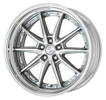 WORK LANVEC LS10 20 inch STEP RIM – GR Silver Cut Clear