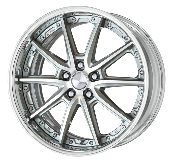 WORK LANVEC LS10 19 inch FULL REVERSE – GR Silver Cut Clear