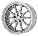 WORK LANVEC LS10 19 inch STEP RIM – GR Silver Cut Clear