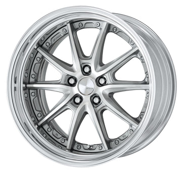 WORK LANVEC LS10 19 inch STEP RIM – GR Silver Cut Clear