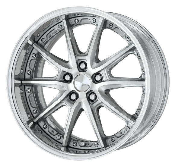WORK LANVEC LS10 18 inch FULL REVERSE – GR Silver Cut Clear