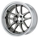 WORK EMOTION CR 2P — Glimit Silver (GTS), Semi Concave. WORK's 18 inch STEP RIM wheel, shown as a finish reference for 20 inch STEP RIM.