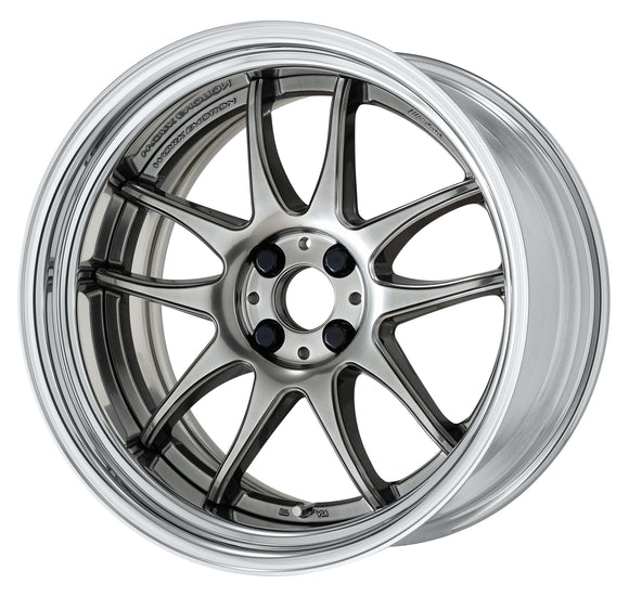 WORK EMOTION CR 2P — Glimit Silver (GTS), Semi Concave. WORK's 18 inch STEP RIM wheel, shown as a finish reference for 20 inch STEP RIM.