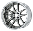 WORK EMOTION CR 2P — Glimit Silver (GTS), Semi Concave. WORK's 17 inch FULL REVERSE wheel, shown as a finish reference for 18 inch FULL REVERSE.