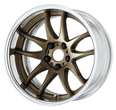 WORK EMOTION CR 2P — Ashed Titanium (AHG), Deep Concave. WORK's 17 inch FULL REVERSE wheel, shown as a finish reference for 18 inch FULL REVERSE.