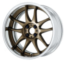 WORK EMOTION CR 2P — Ashed Titanium (AHG), Semi Concave. WORK's 17 inch FULL REVERSE wheel, shown as a finish reference for 18 inch FULL REVERSE.